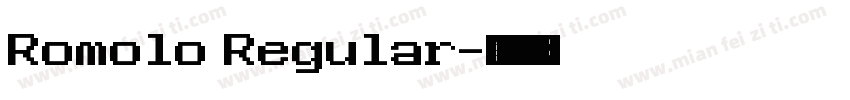Romolo Regular字体转换